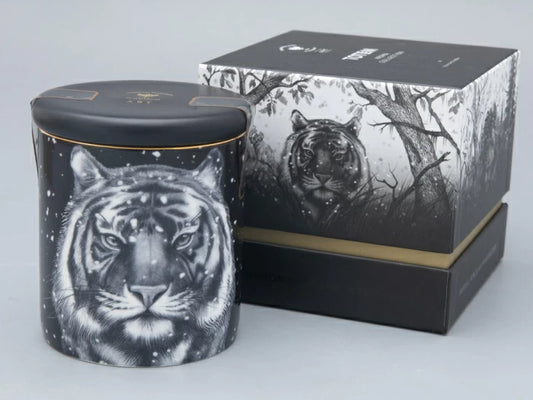 Hediye kutusunda kokulu mum, Totem.Kaplan kokusu Kar Kaplanı